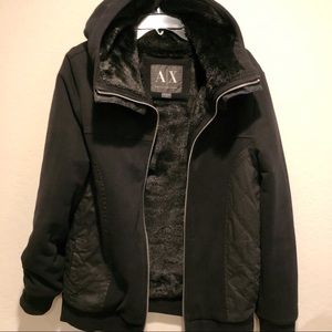 A|X Armani Exchange Fur Jacket